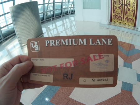fast track priority lane bangkok airport royal jordanian