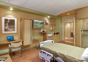 luxury room in high end hospital