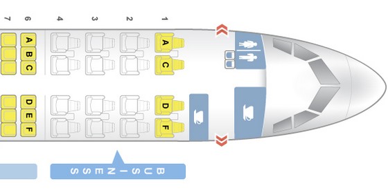 cabin plan a321 srilankan medium haul