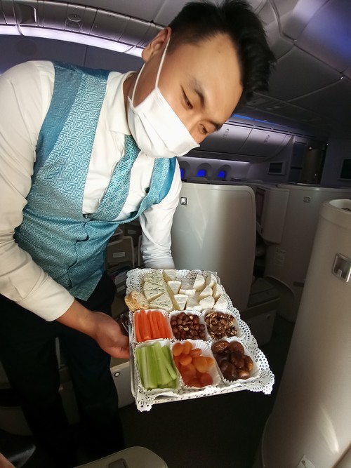 vietnam airlines business class dessert service